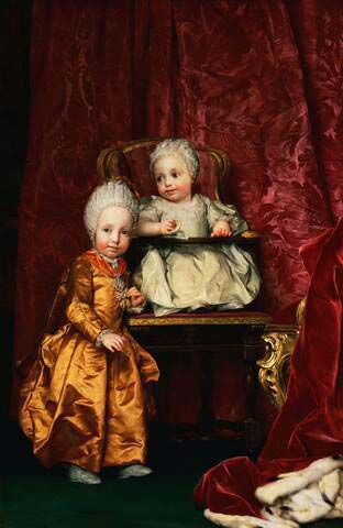 Portrait of Archduke Ferdinand (1769-1824) and Archduchess Maria Anna of Austria (1770-1809), children of Leopold II, Holy Roman Emperor